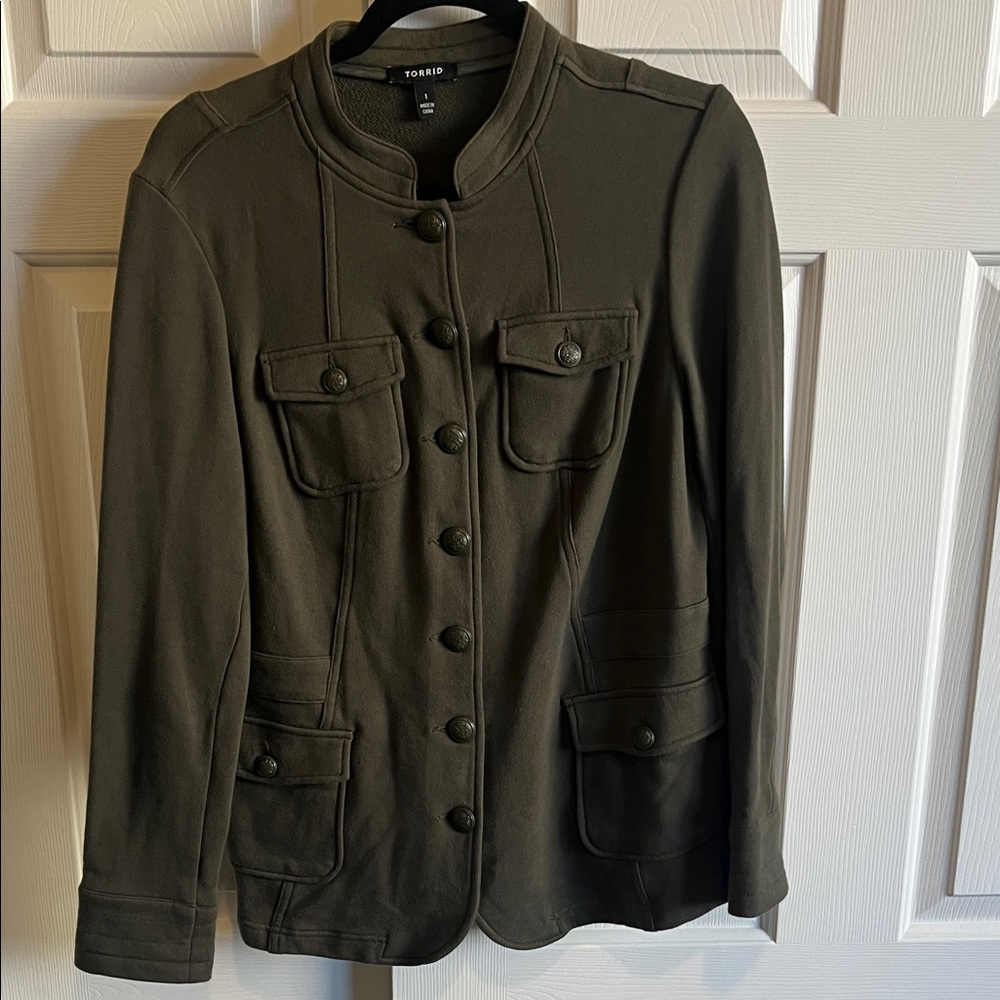 Torrid Women's Dark Green Utility Jacket
